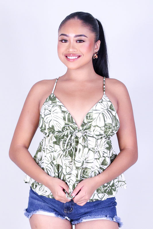 MONSTERA MUSE BABYDOLL TOP