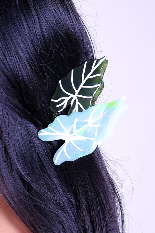 ALOCASIA LEAF CLAW CLIP