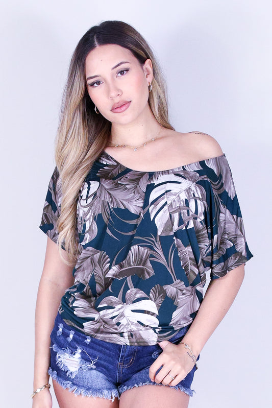IN THE TROPIC DOLMAN TOP