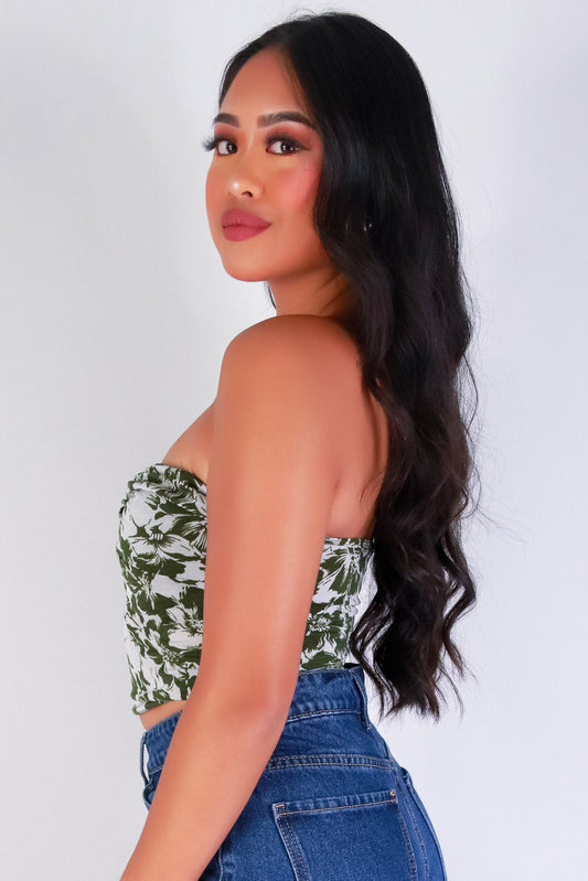 Jeans Warehouse Hawaii - SL PRINT - BY YOUR SIDE TUBE TOP | By PAPERMOON/ B_ENVIED