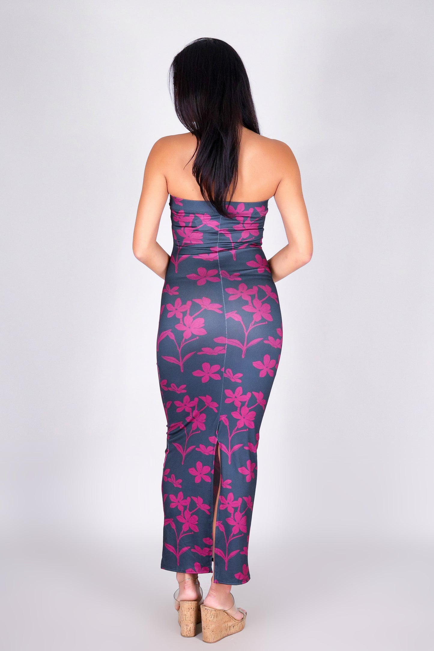 JASMINE GARDENIA MIDI TUBE DRESS