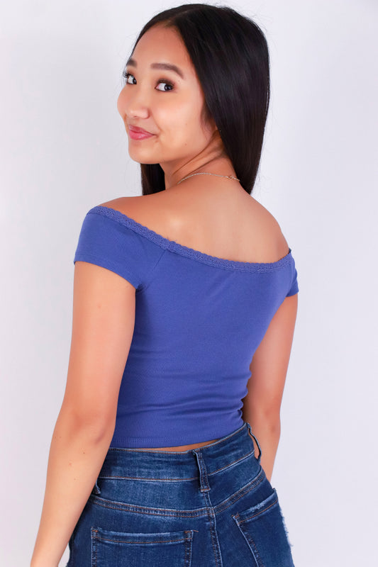 Jeans Warehouse Hawaii - SS CASUAL SOLID - STAY LOVELY OFF SHOULDER TOP | By CRESCITA APPAREL/SHINE I