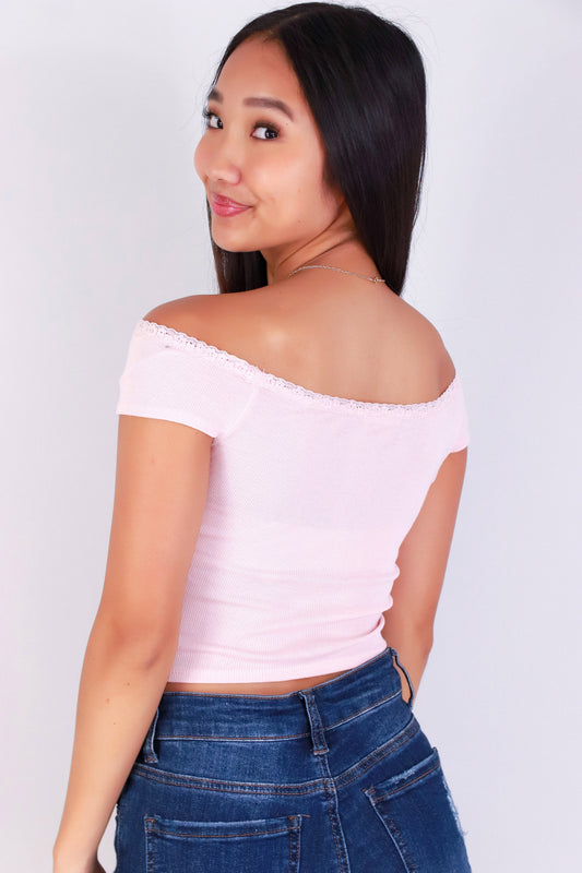 Jeans Warehouse Hawaii - SS CASUAL SOLID - STAY LOVELY OFF SHOULDER TOP | By CRESCITA APPAREL/SHINE I