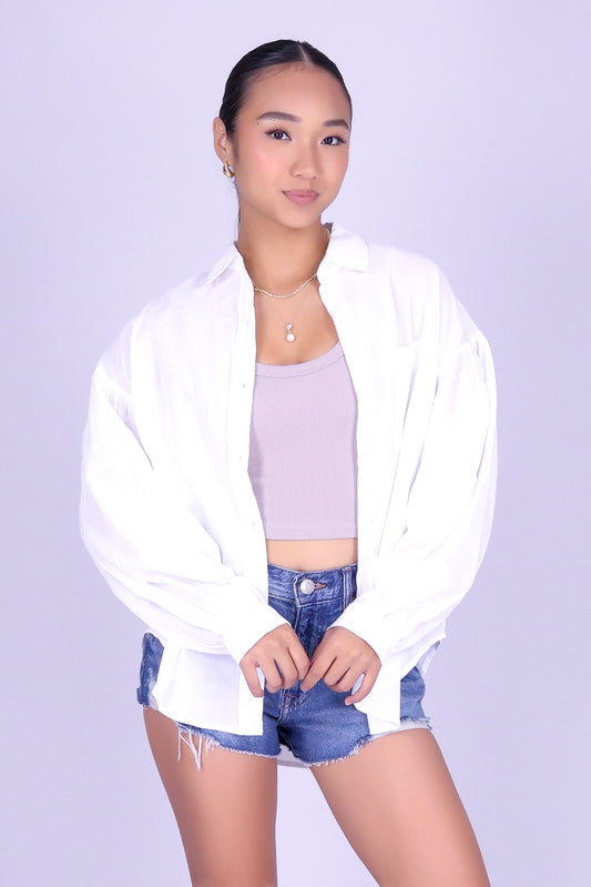 COOL ABOUT IT BUTTON DOWN TOP