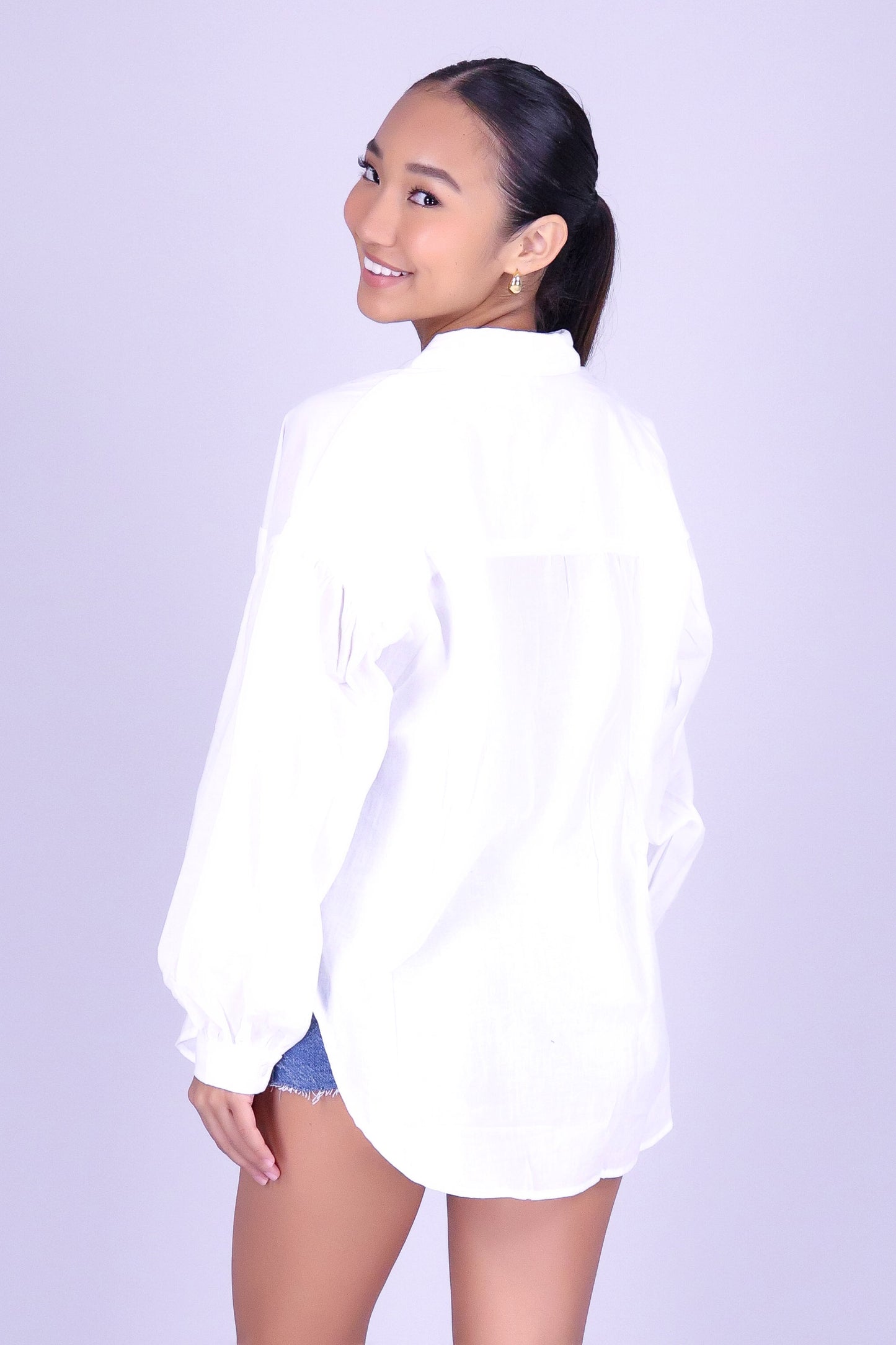 COOL ABOUT IT BUTTON DOWN TOP