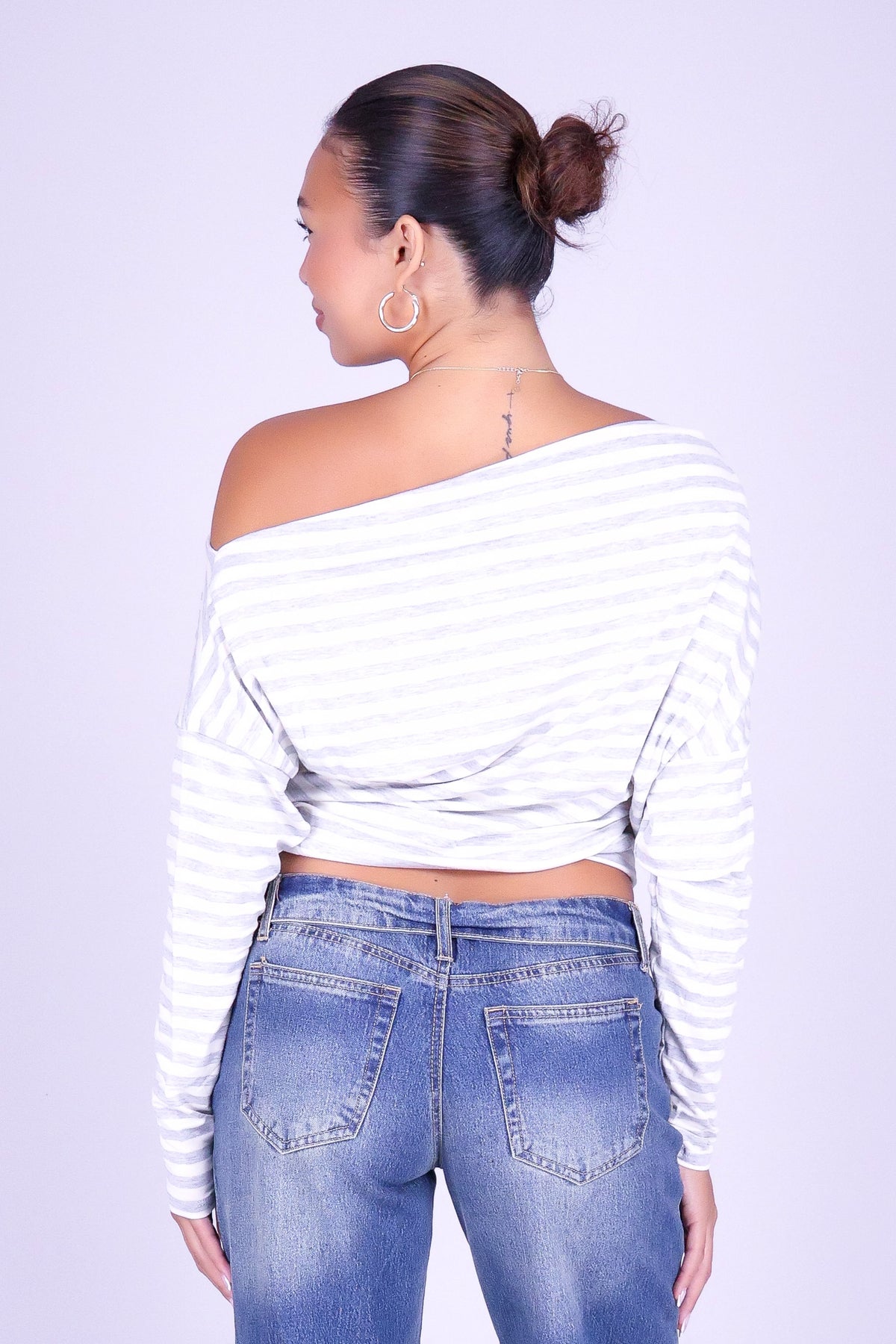 OUT OF HABIT OFF SHOULDER TOP