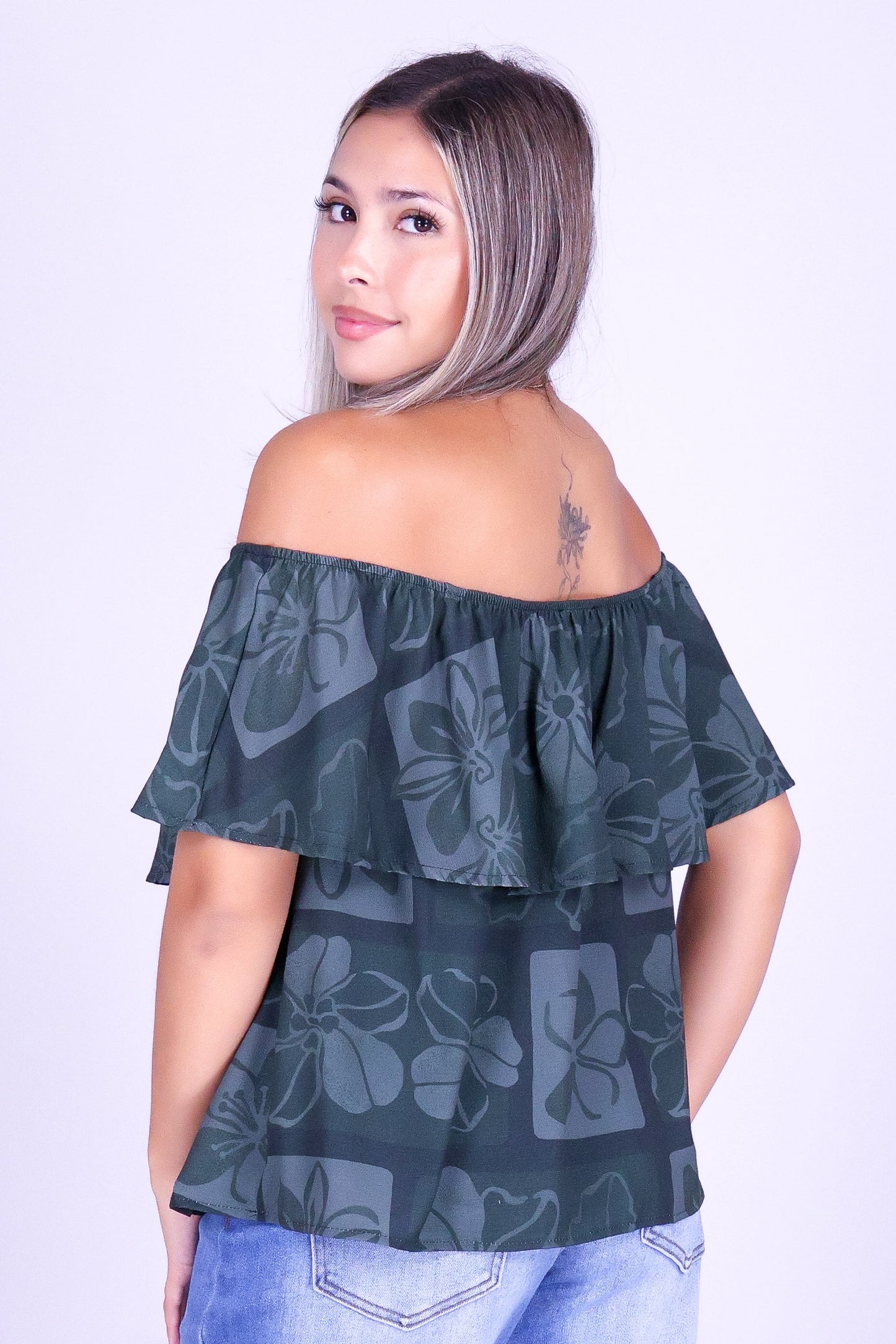 PUA STAMP OFF SHOULDER TOP