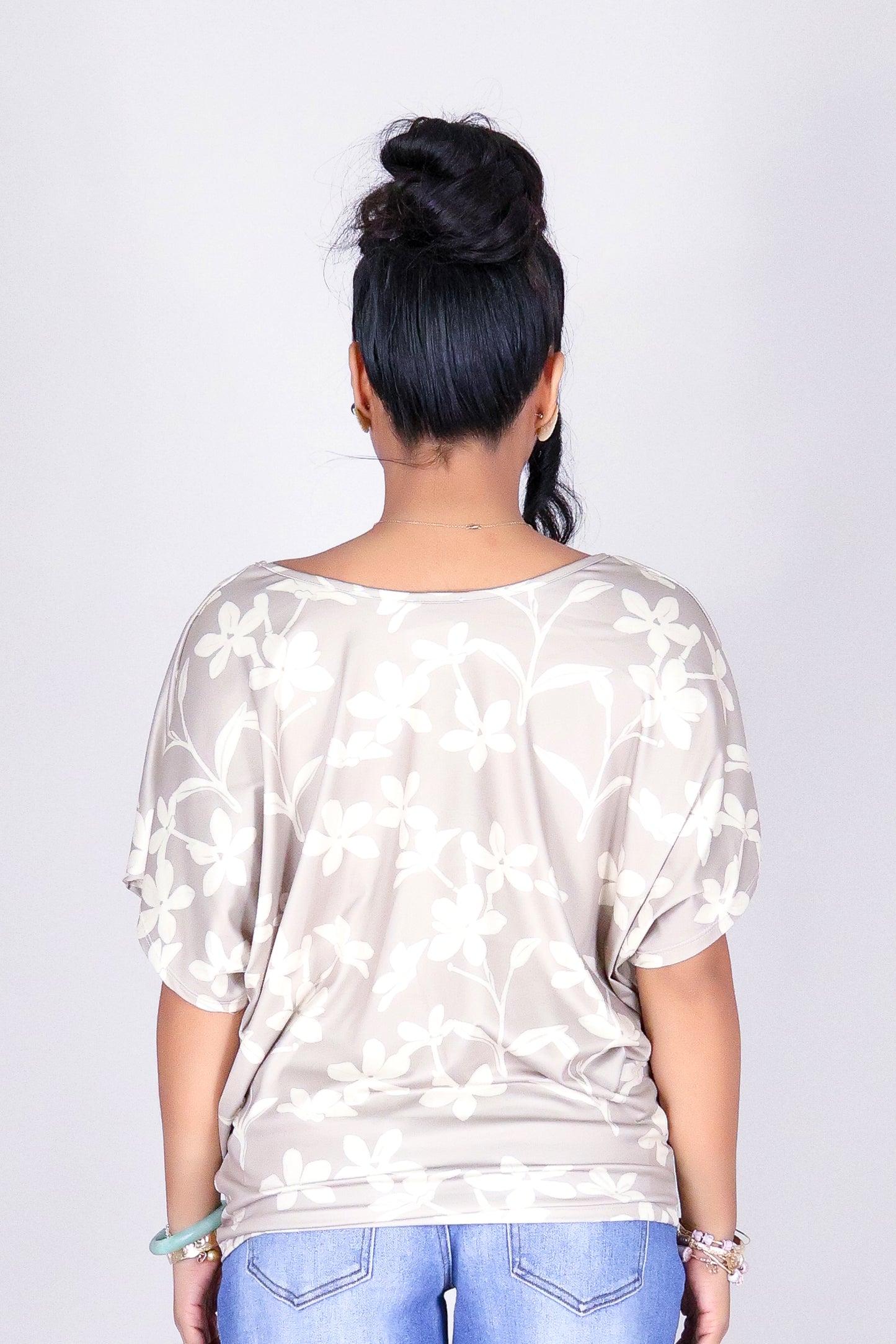 JASMINE GARDENIA DOLMAN TOP