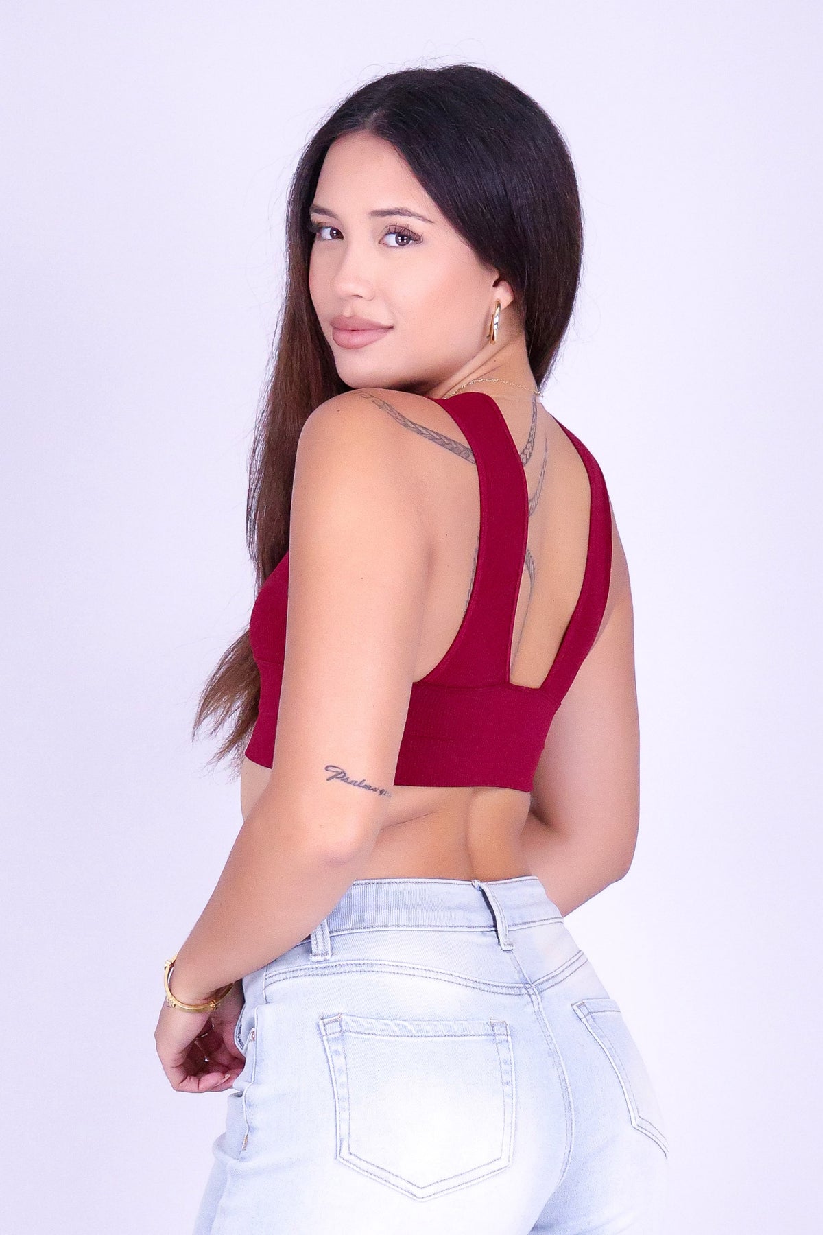 HERE FOR IT CROP TOP