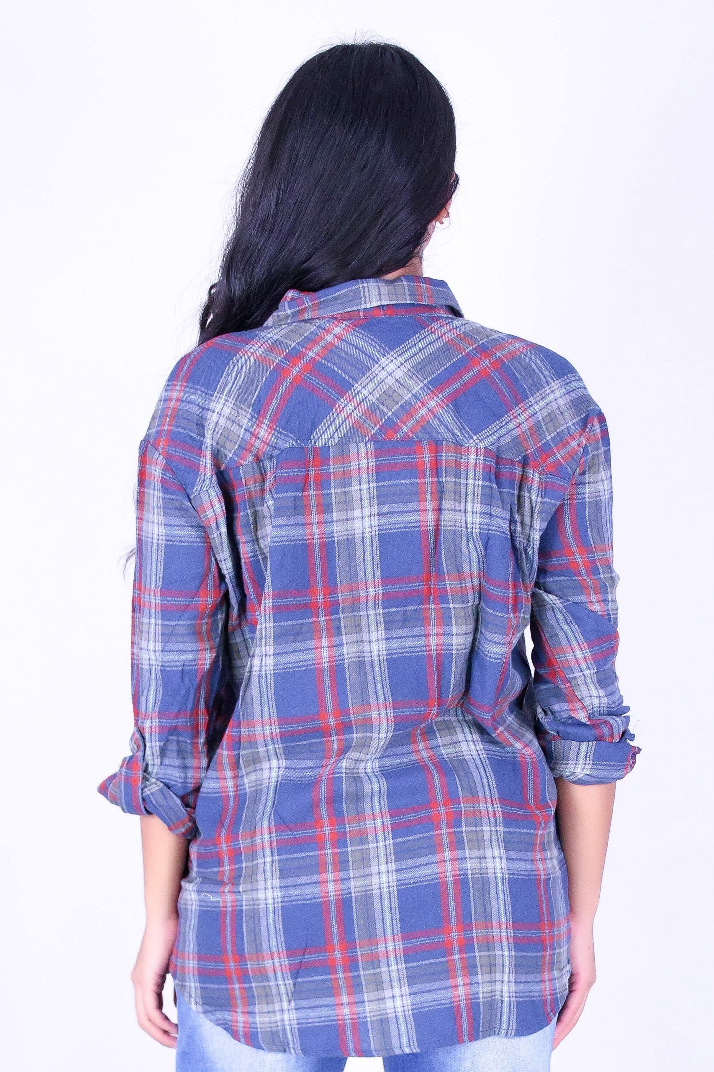 SEASONS CHANGE PLAID TOP