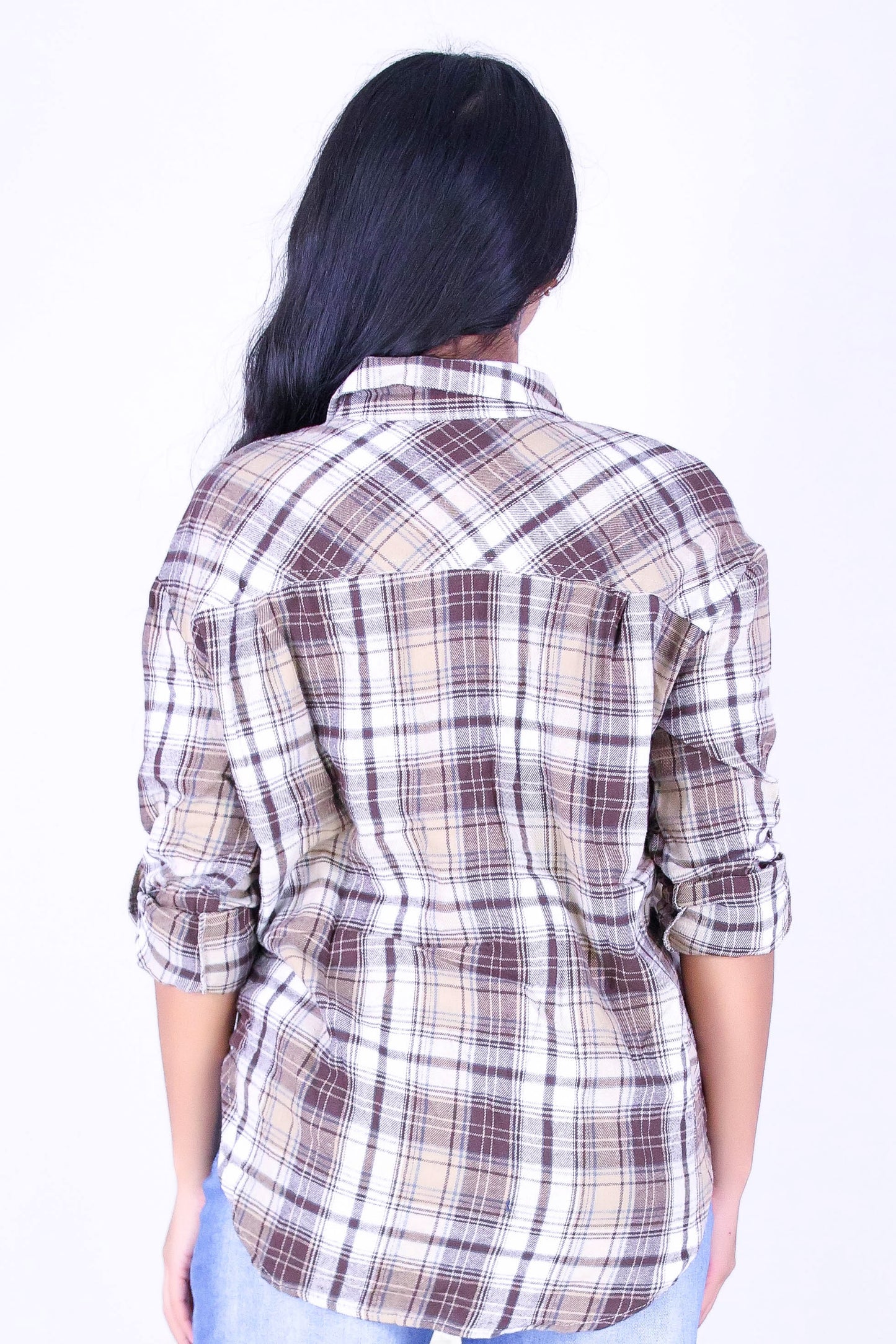 SEASONS CHANGE PLAID TOP