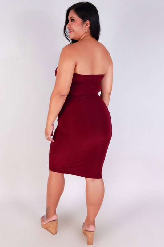 Jeans Warehouse Hawaii - PLUS PLUS SOLID KNIT DRESSES - LOOK AT ME TUBE DRESS | By MEEK DBA LAC BLEU