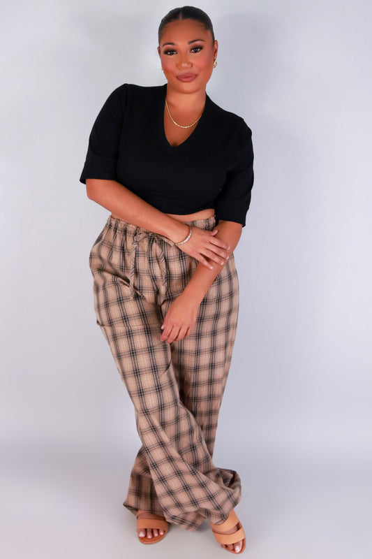 Jeans Warehouse Hawaii - PLUS PLUS PRINTED PANTS - CHECKMATE PAJAMA PANTS | By ACTIVE USA