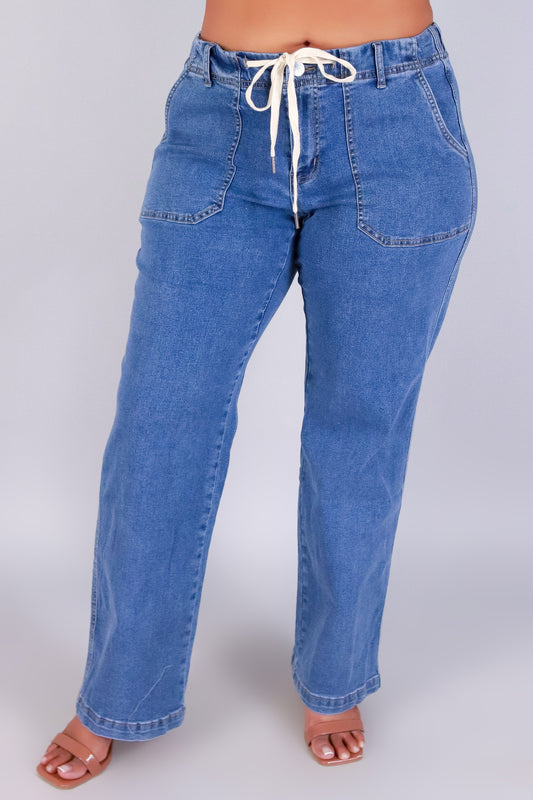 Jeans Warehouse Hawaii - PLUS Denim Jeans - SWEET IN DENIM JEANS | By YMI JEANS