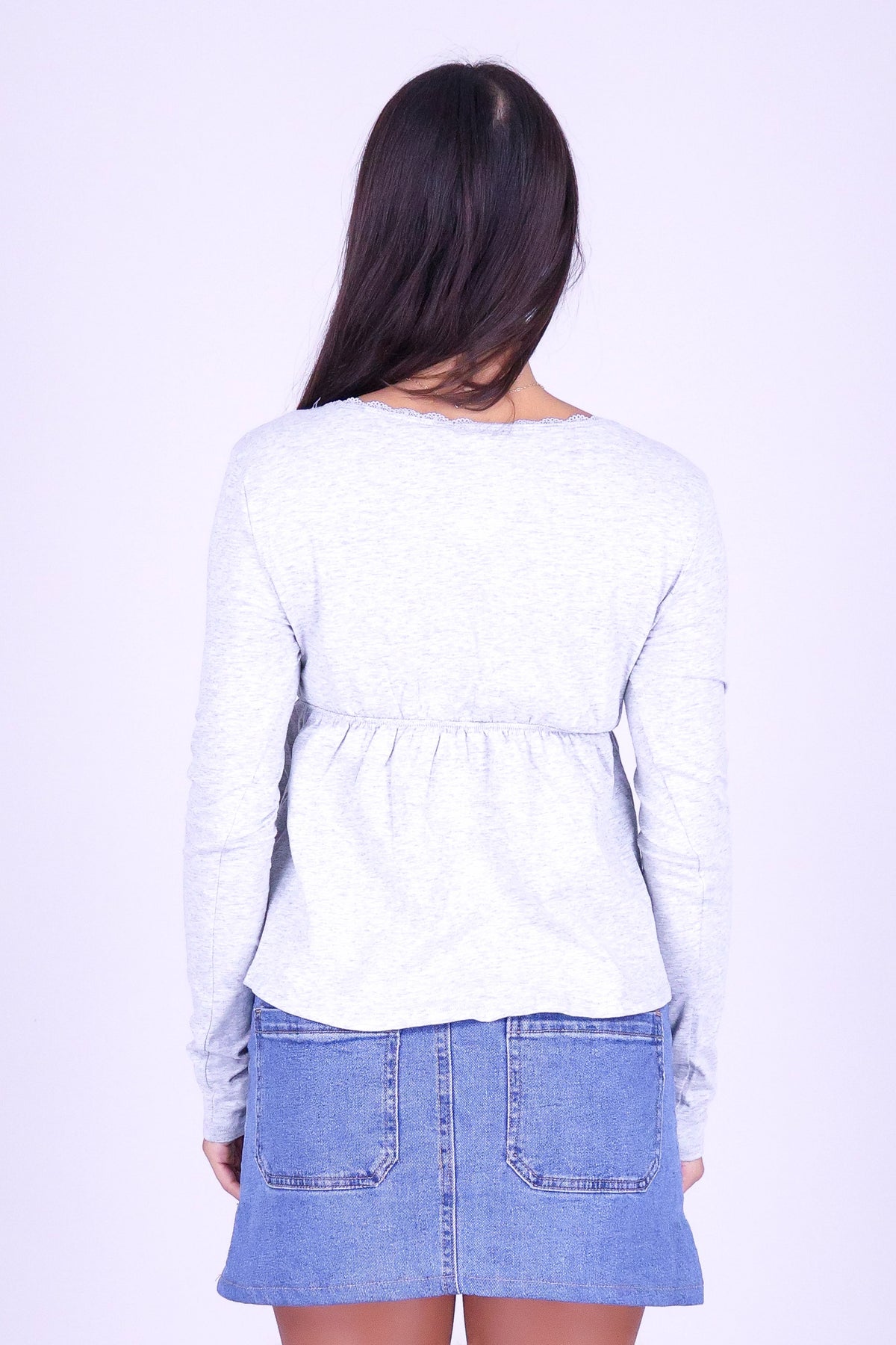 A LITTLE CRUSH BABYDOLL TOP