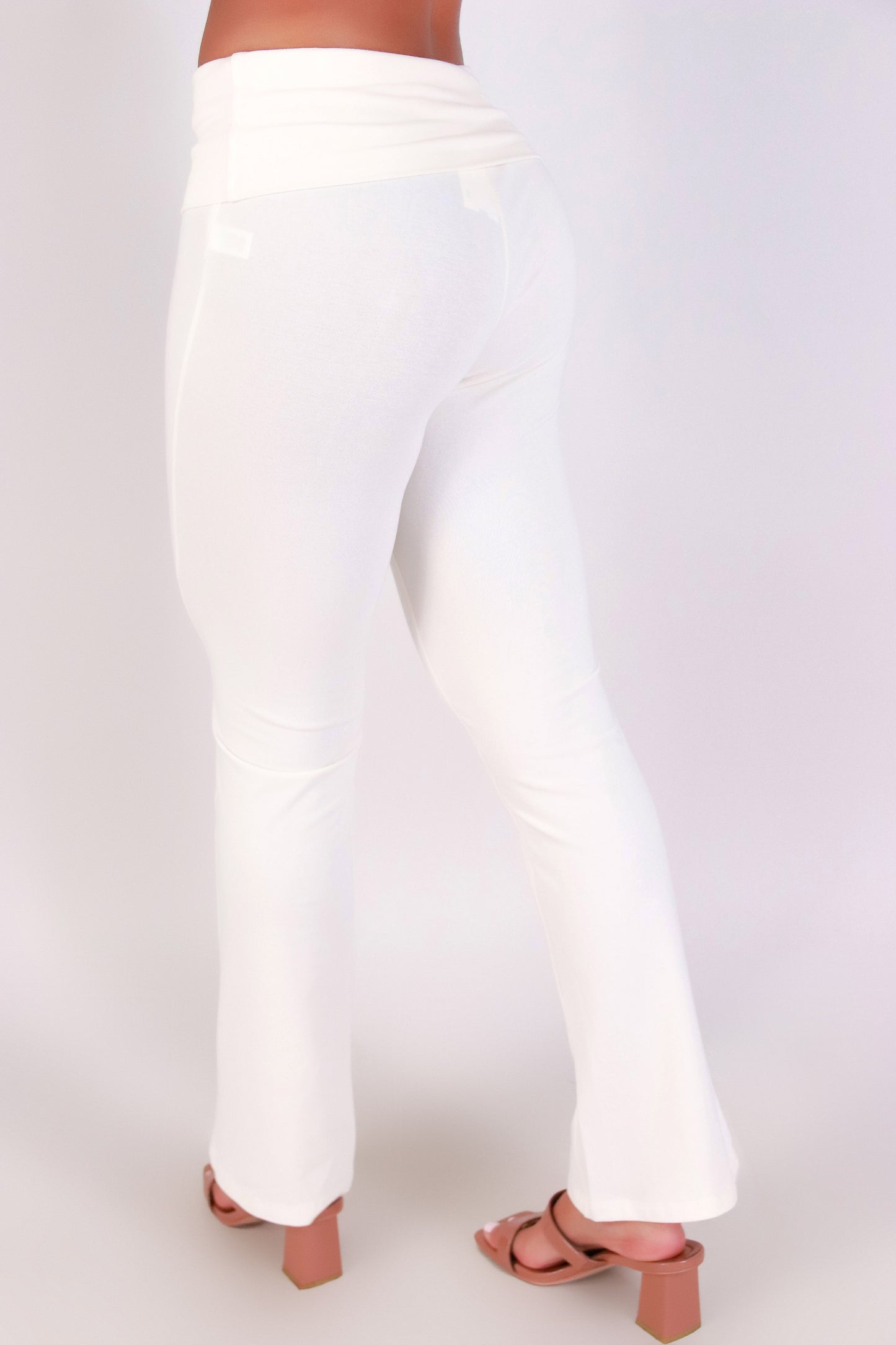 Jeans Warehouse Hawaii - SOLID KNIT PANTS - EVERYDAY FOLD FLARE PANTS | By ACTIVE USA