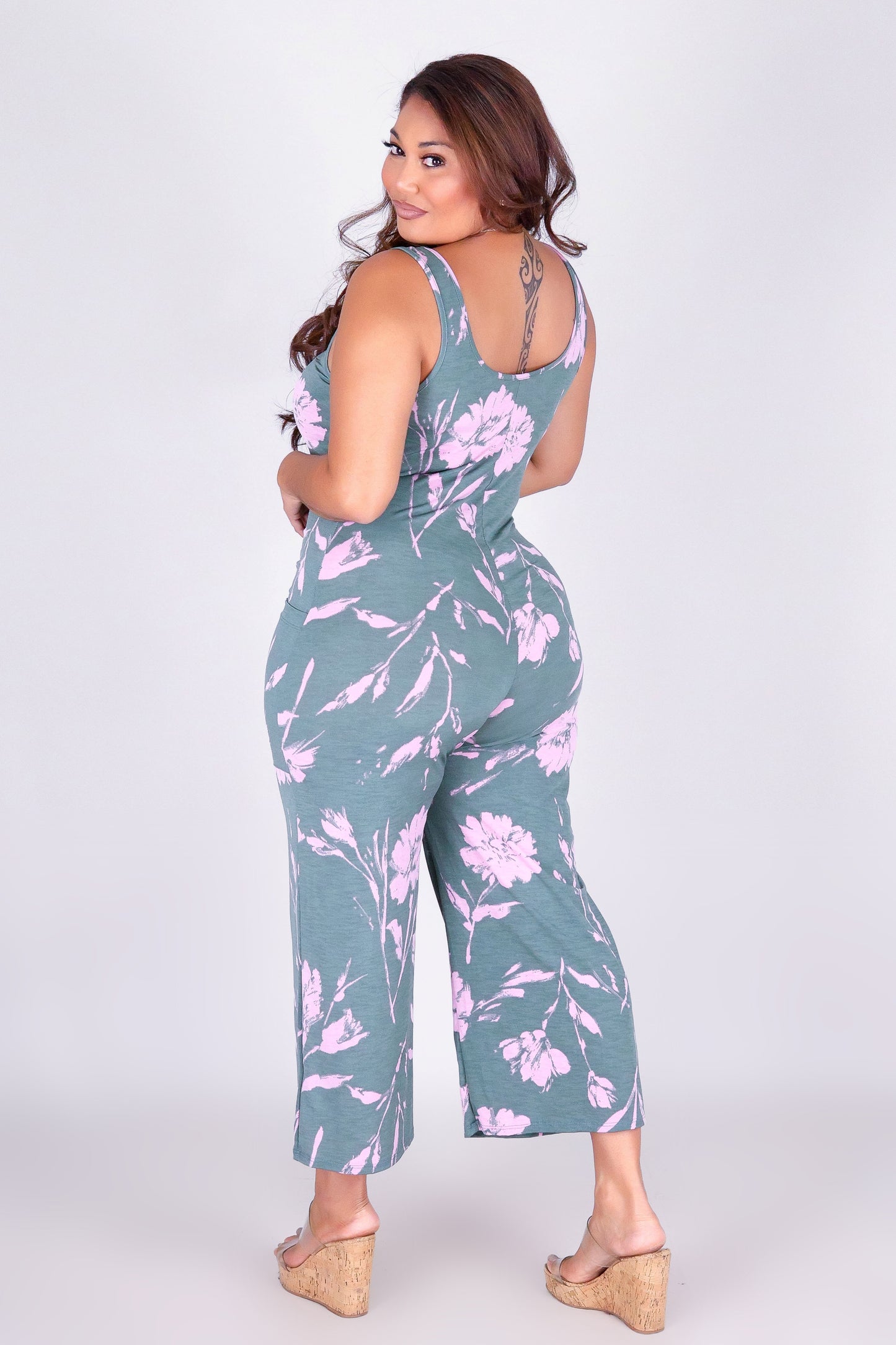 BOTANICAL LINES JUMPSUIT