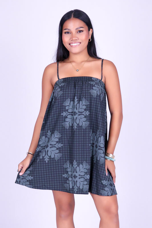 GINGHAM OHIA MINI DRESS