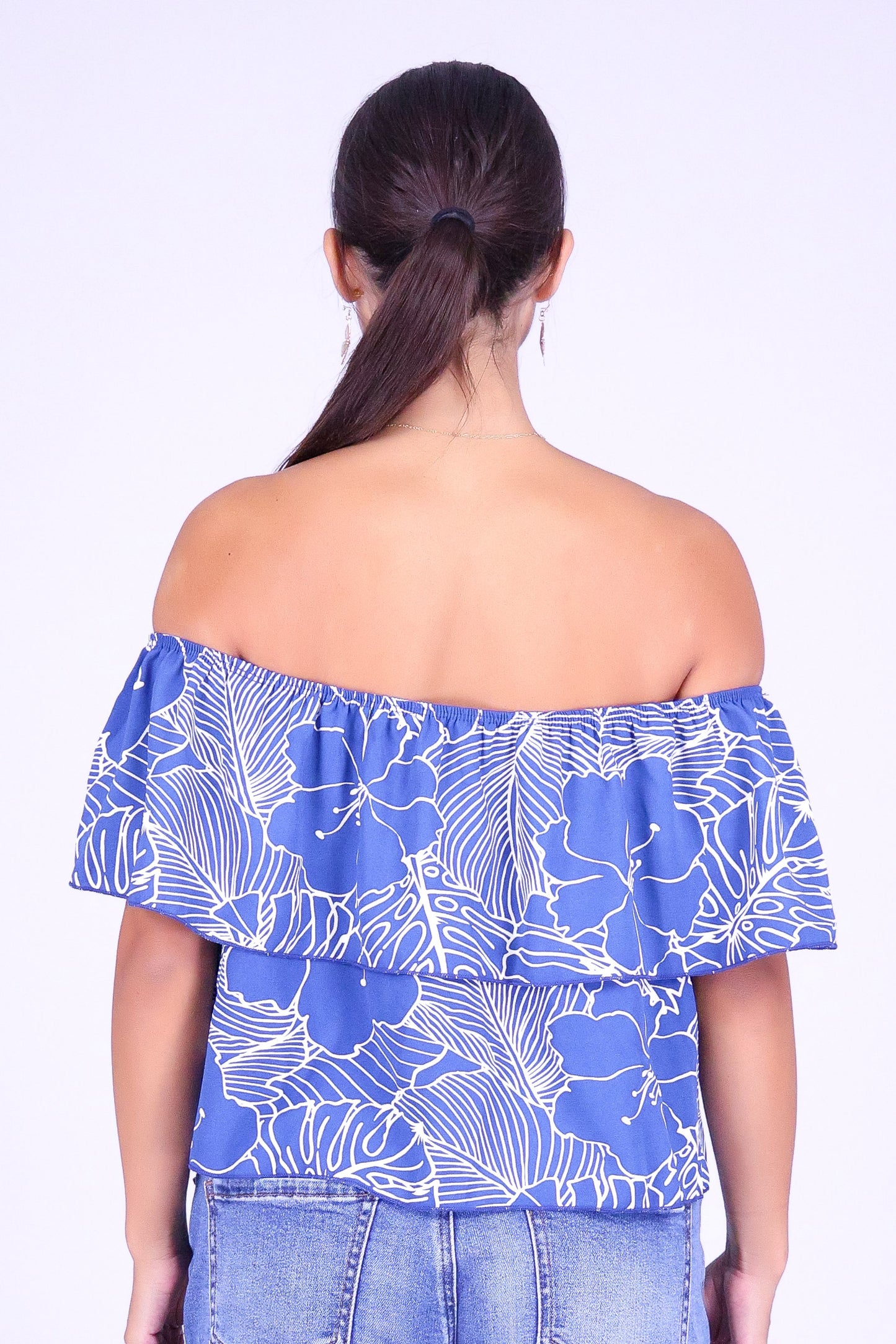 OUTLINE BLOOM OFF SHOULDER TOP