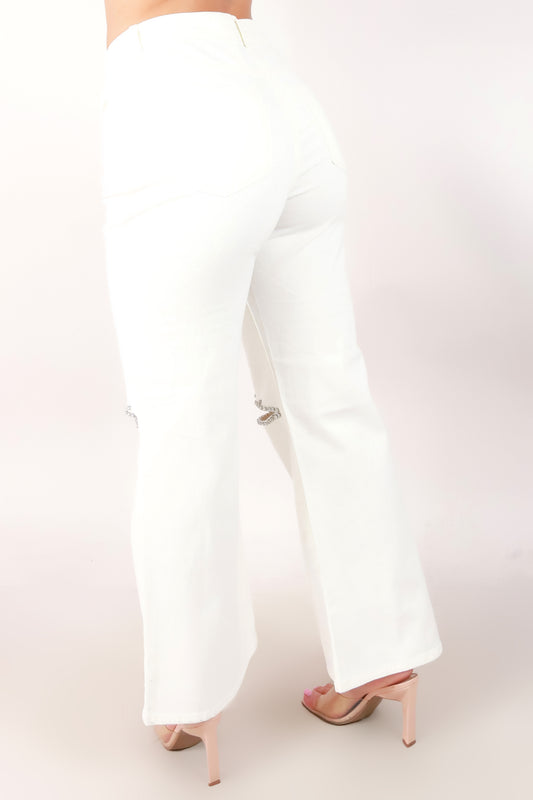 Jeans Warehouse Hawaii - SOLID WOVEN PANTS - LET HER SHINE PANTS | By TIMING