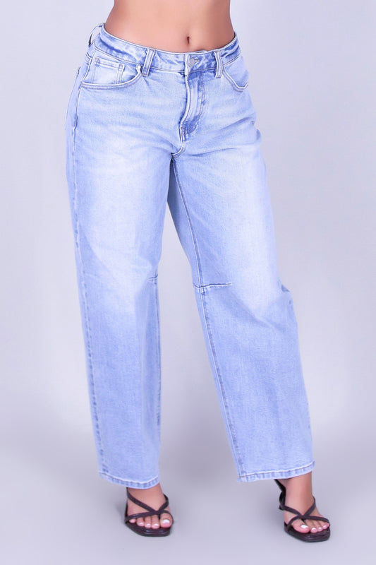 MIXED EMOTIONS BARREL JEANS