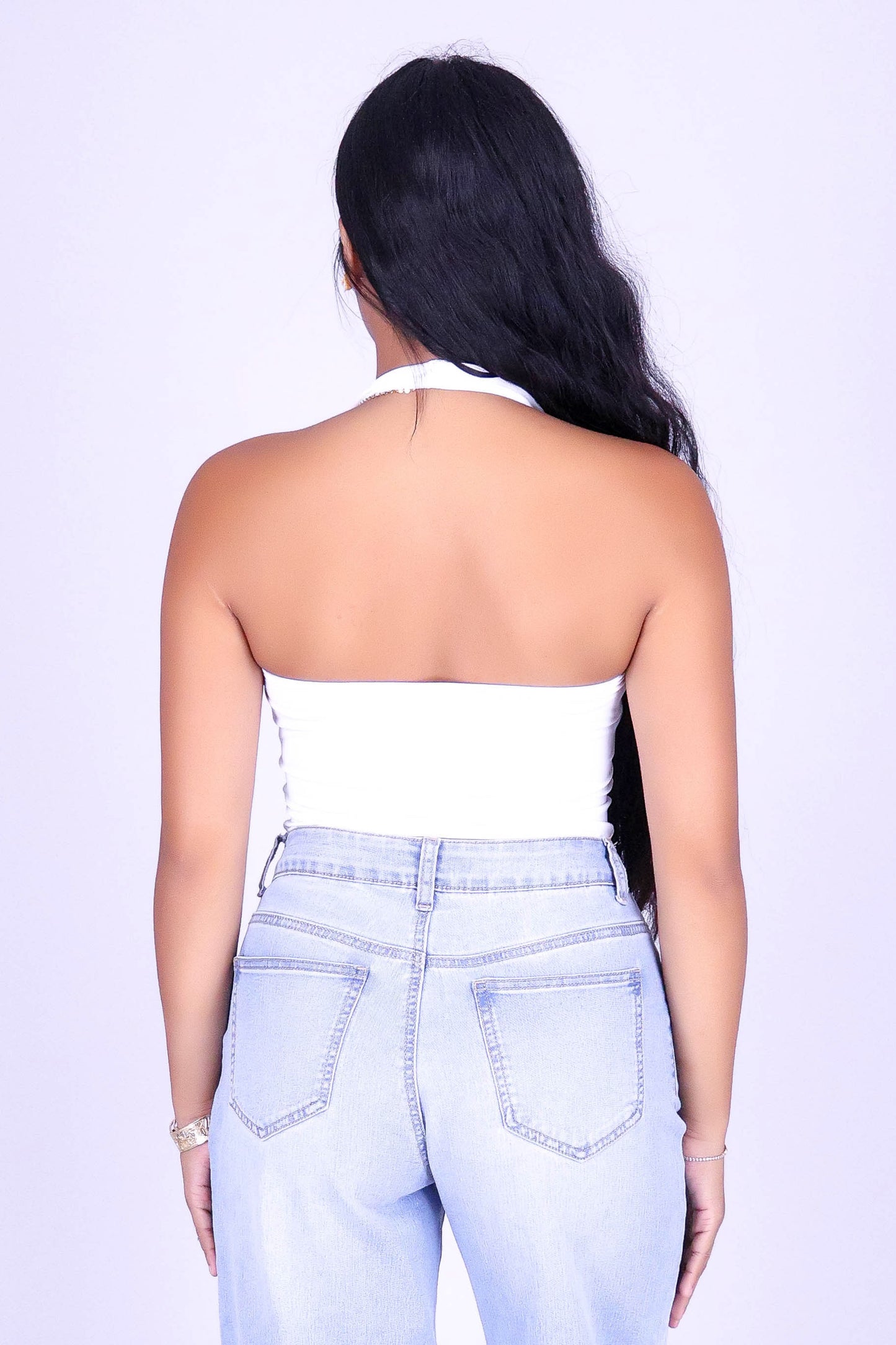 FIRST GLANCE HALTER TOP