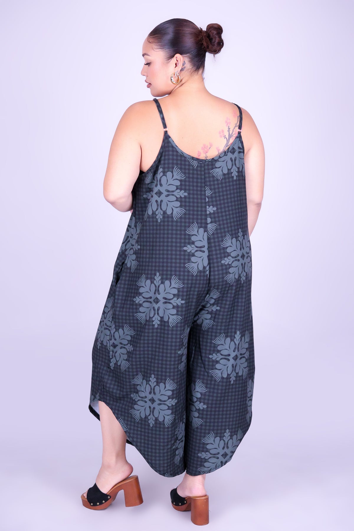 GINGHAM OHIA NO WAIST JUMPSUIT