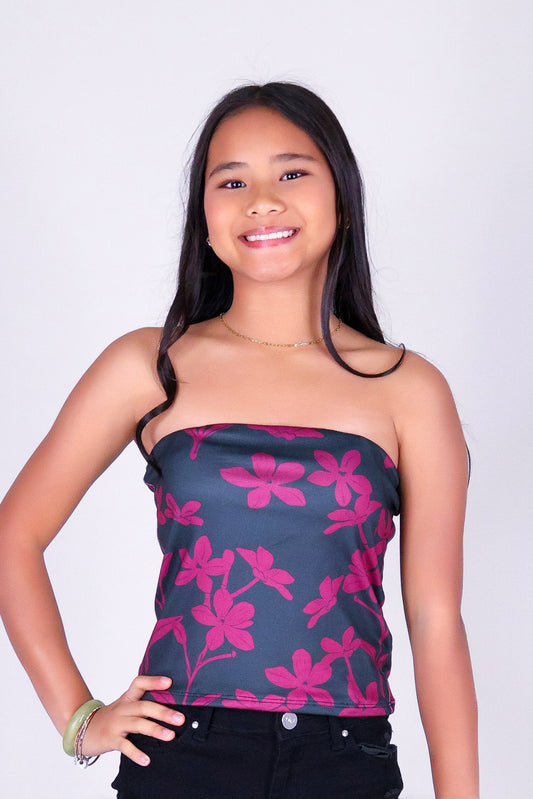 JASMINE GARDENIA TUBE TOP | KIDS SIZE 2-16
