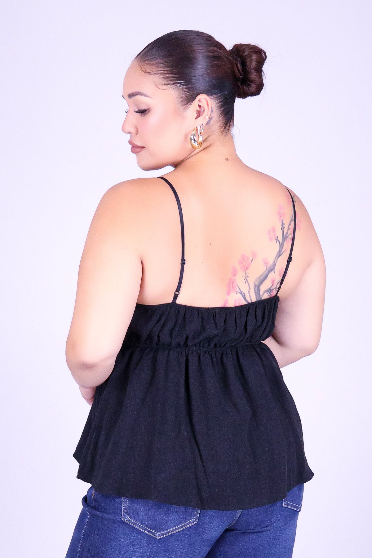 WITH FEELING BABYDOLL TOP