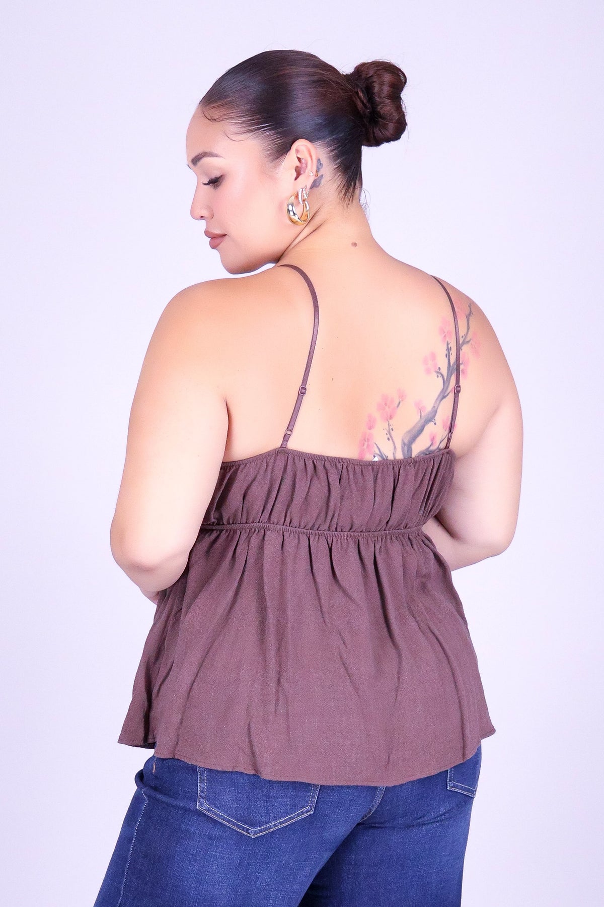 WITH FEELING BABYDOLL TOP