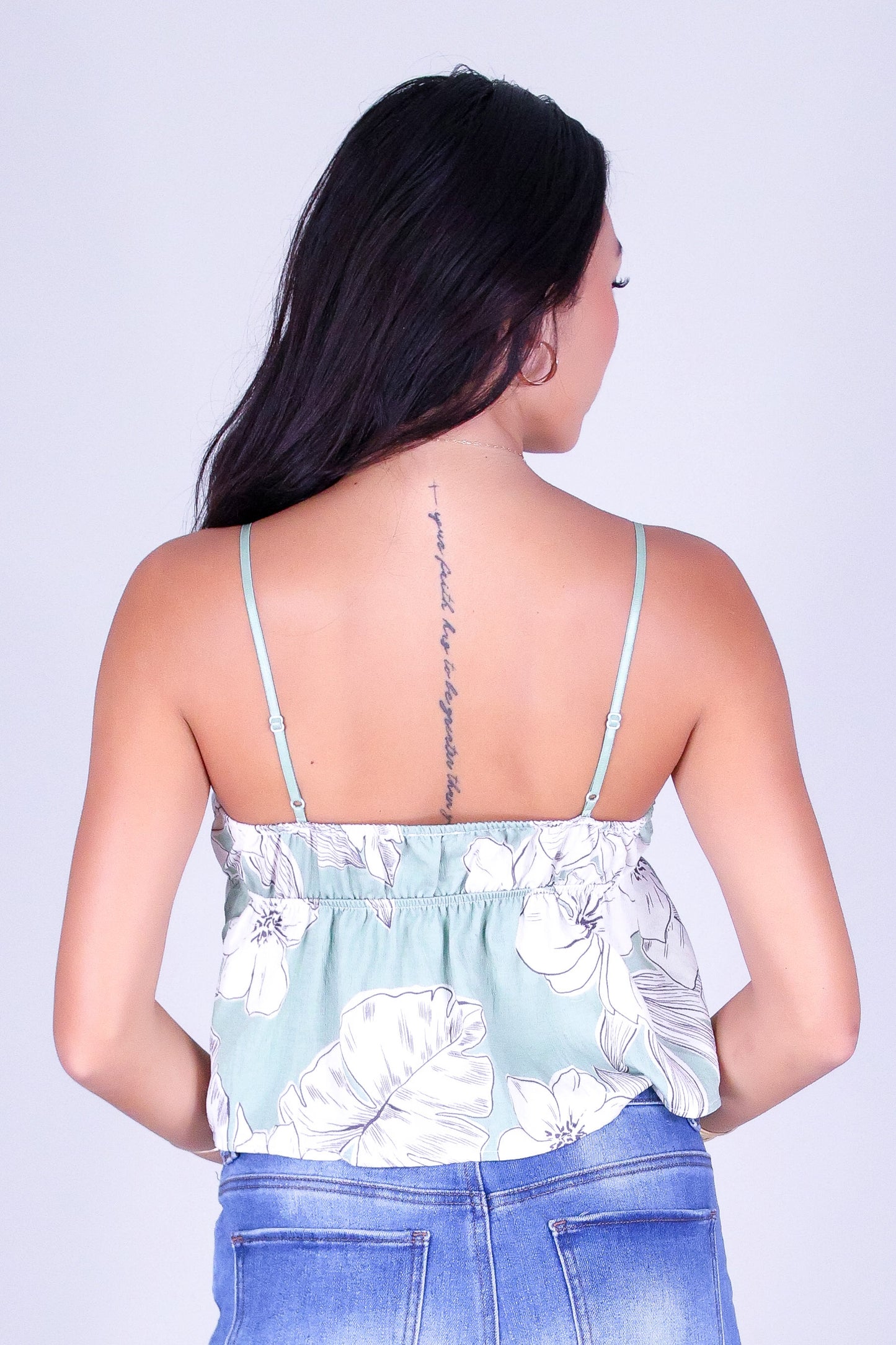 PRETTY PARADISE BABYDOLL TOP