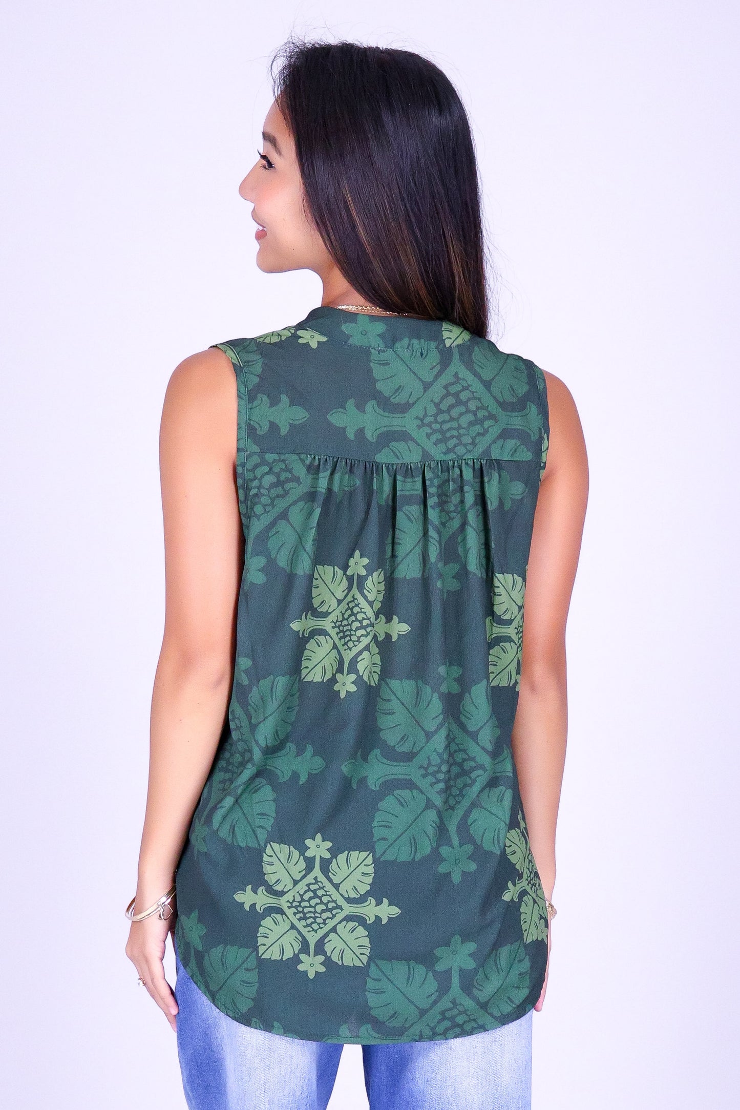 MONSTERA QUILT BLOUSE