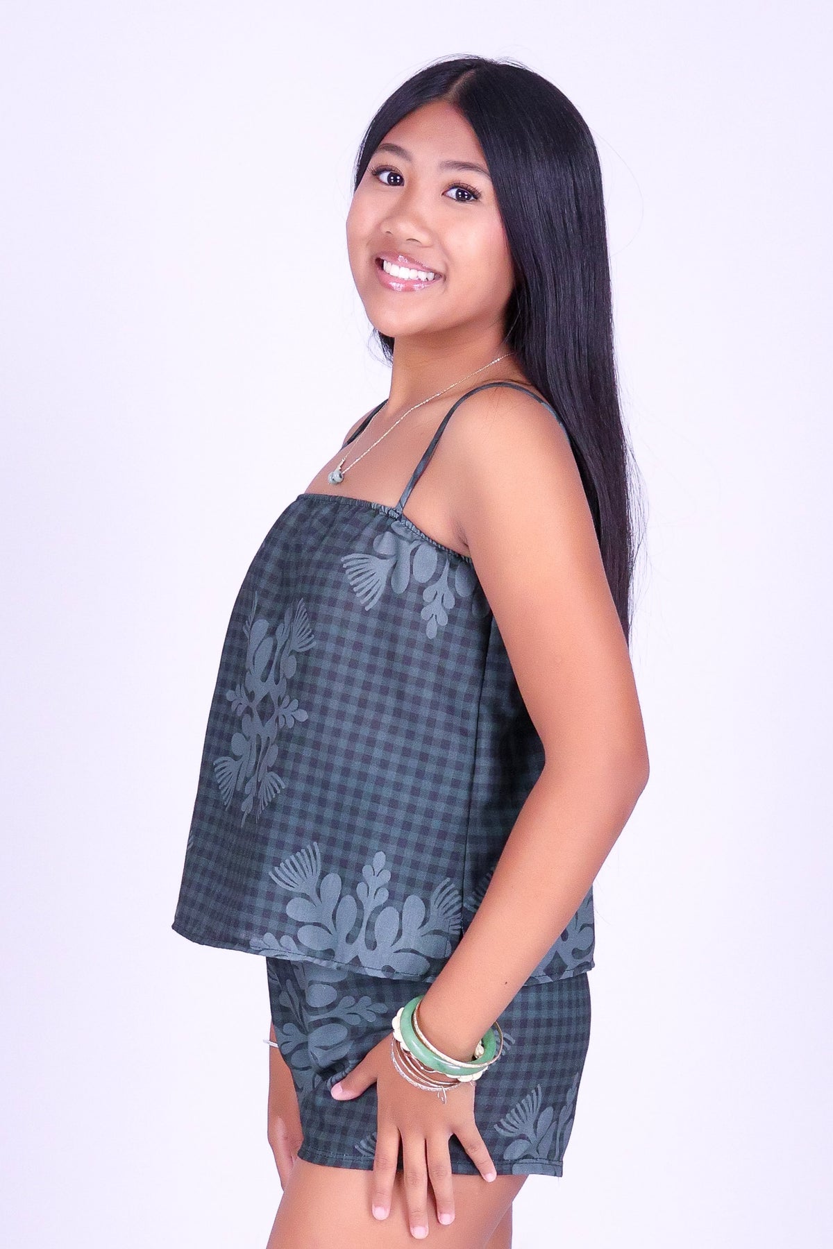 GINGHAM OHIA TOP