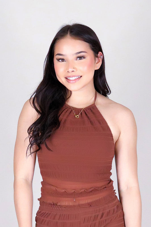 DEFINED IN MOTION HALTER TOP