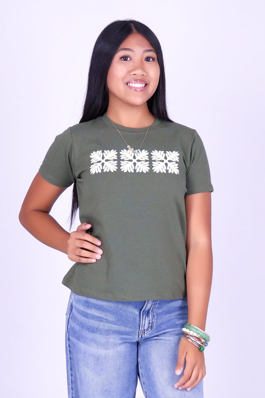 3 LAUAE QUILT OVERSIZED TEE | KIDS SIZE 4-14