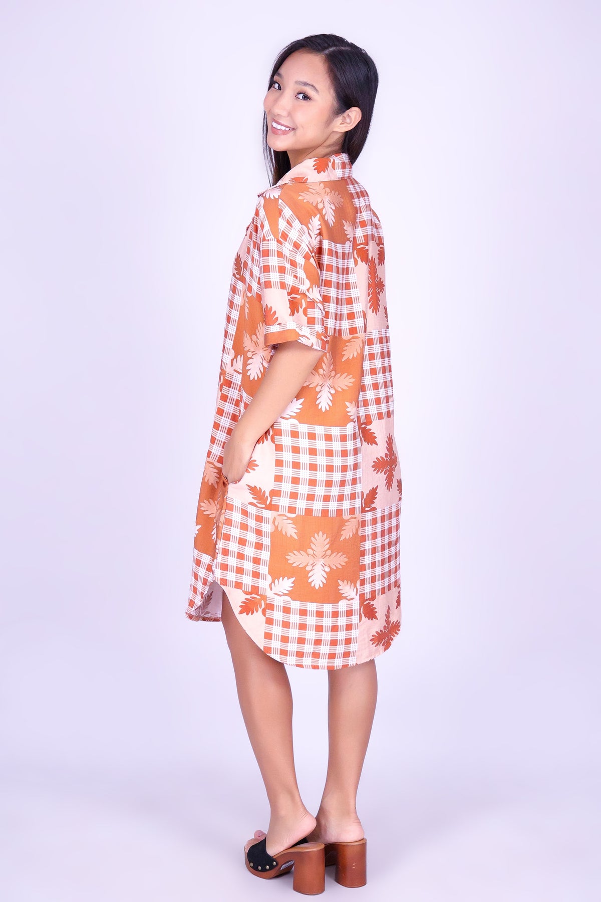 ULU PALAKA BUTTON DOWN DRESS