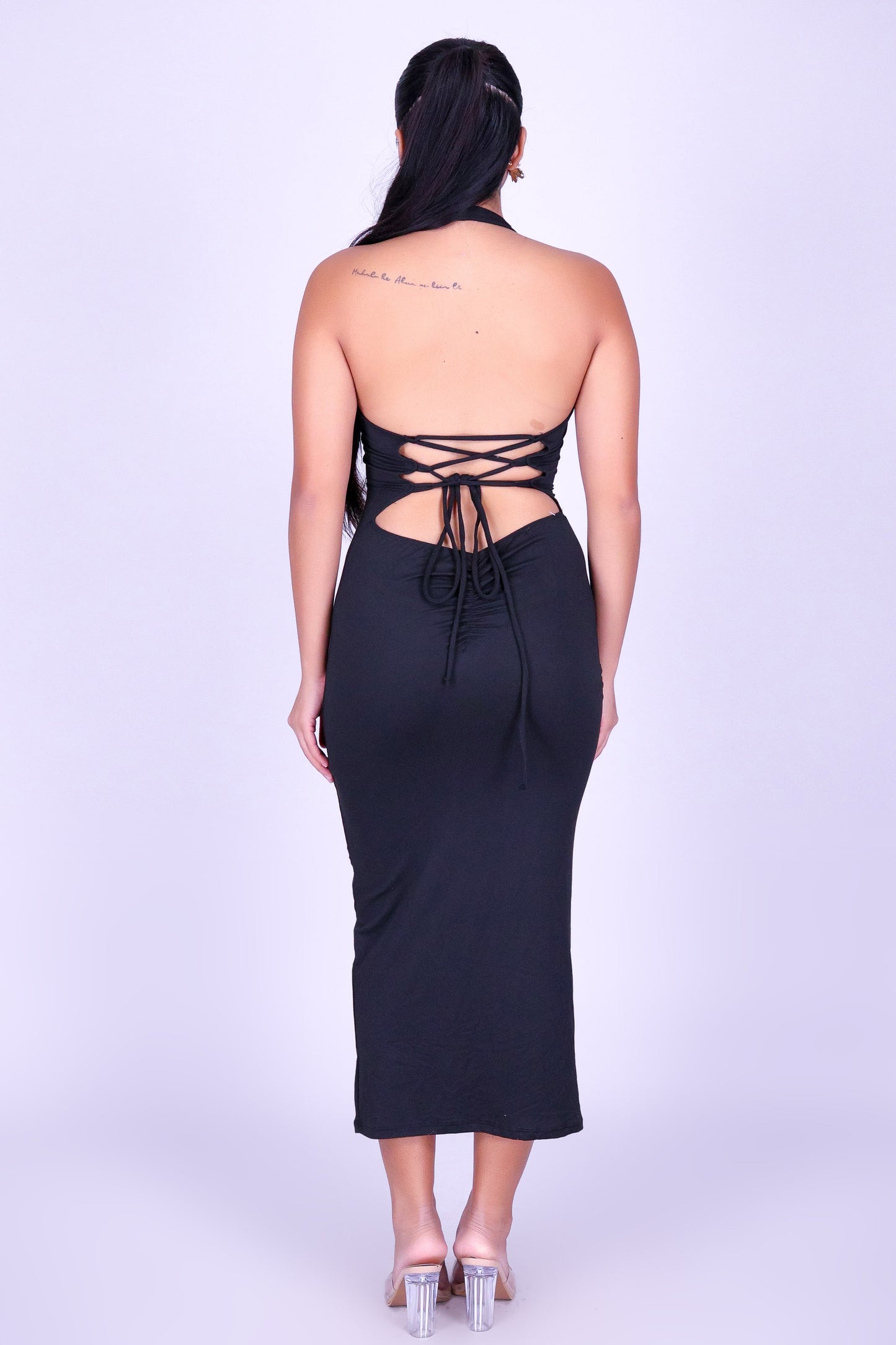 IT GIRL HALTER DRESS