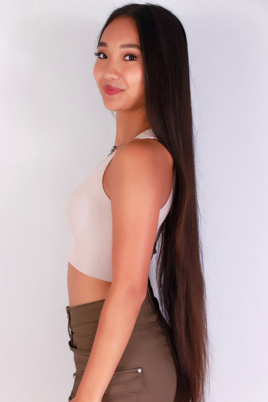 Jeans Warehouse Hawaii - SL CASUAL SOLID - BODY WHISPER CROP TOP | By ANWND