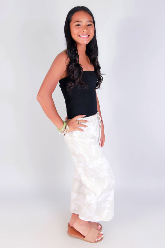 Jeans Warehouse Hawaii - BOTTOMS 2-16 - PLUMERIA TREE PANTS | KIDS SIZE 2-16 | By LUZ