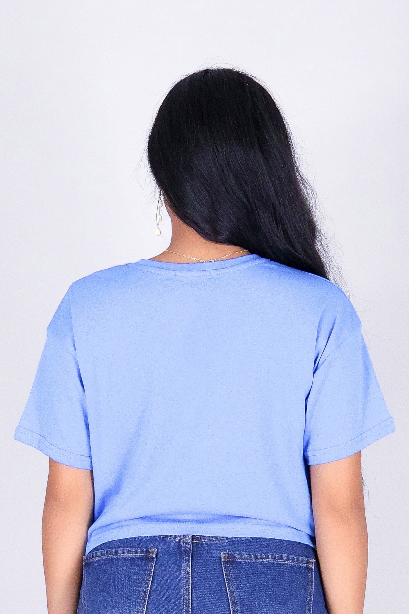 ALL FOR ME CROP OVERSIZED TEE