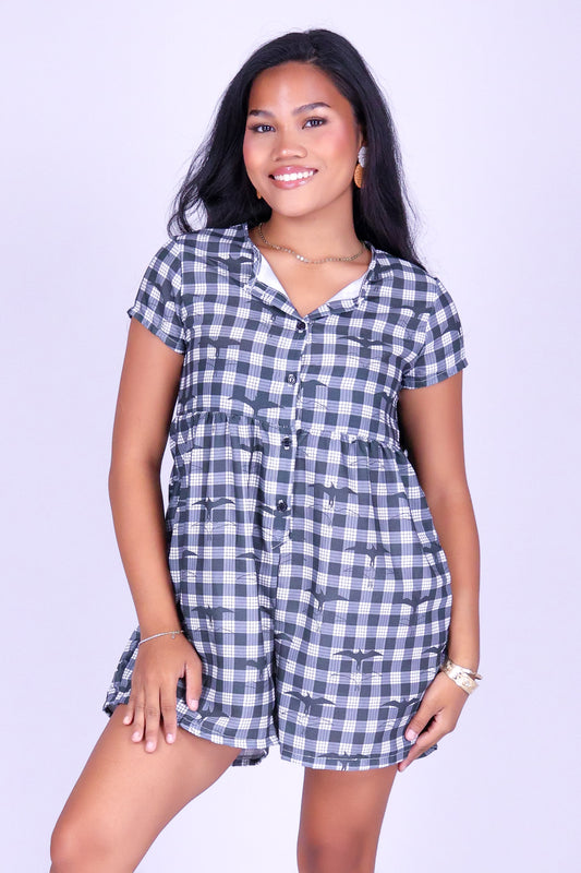 IWA PALAKA BUTTON DOWN ROMPER