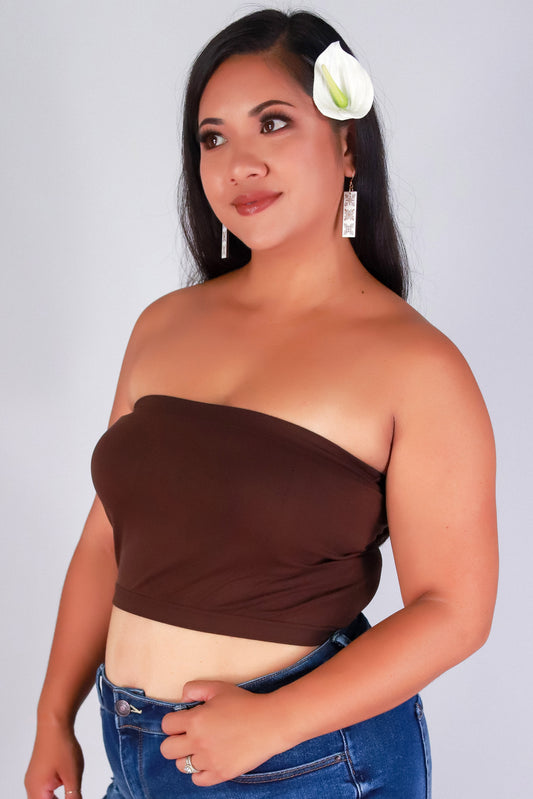 Jeans Warehouse Hawaii - PLUS BASIC BANDEAU TOPS - PRETTY BARE BANDEAU | By K. LEE