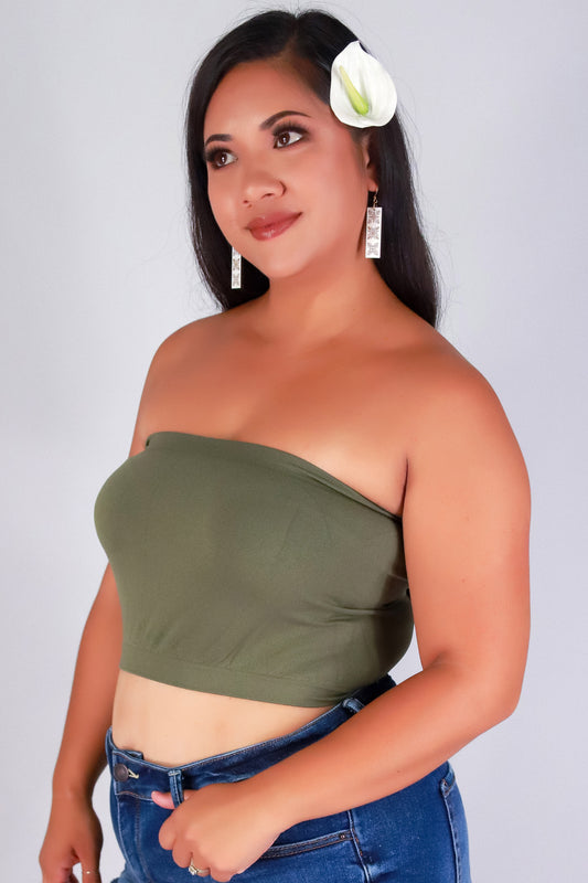Jeans Warehouse Hawaii - PLUS BASIC BANDEAU TOPS - PRETTY BARE BANDEAU | By K. LEE