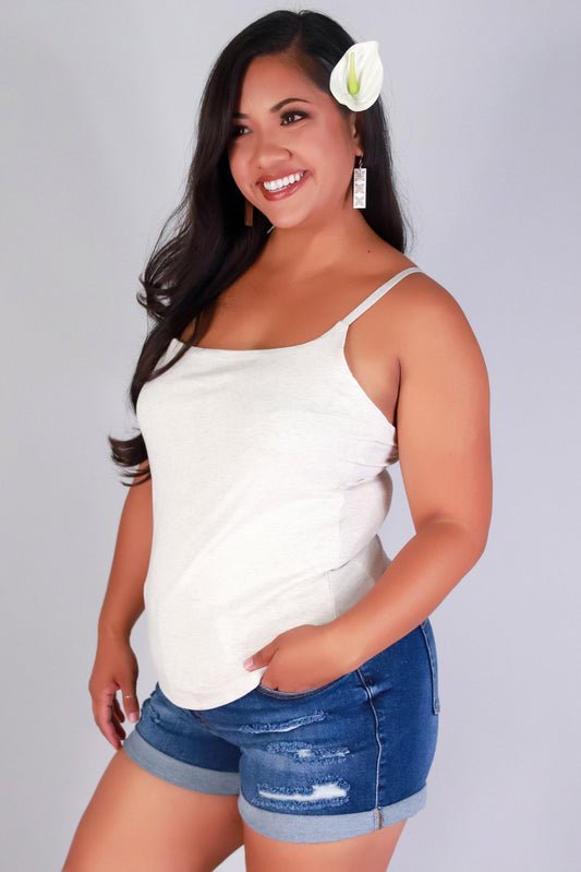 Jeans Warehouse Hawaii - PLUS BASIC SPAGHETTI TANKS - EVERYDAY CAMI TANK | By CRESCITA APPAREL/SHINE I