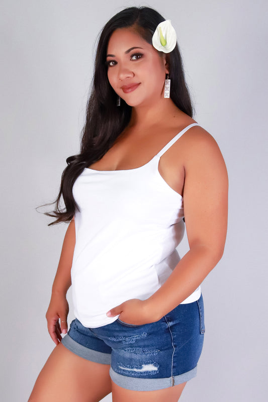 Jeans Warehouse Hawaii - PLUS BASIC SPAGHETTI TANKS - EVERYDAY CAMI TANK | By CRESCITA APPAREL/SHINE I