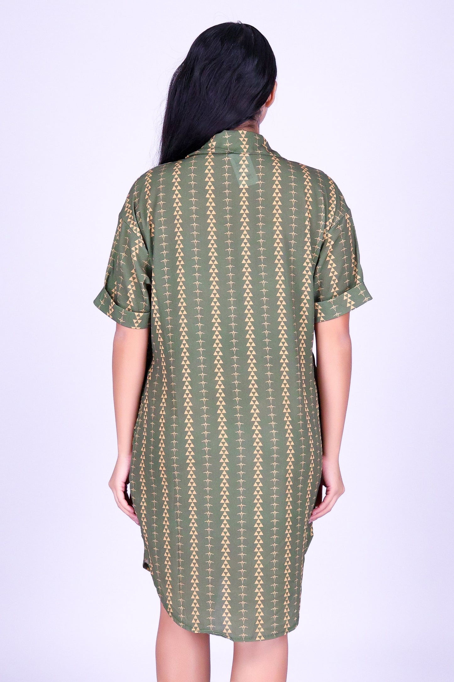 OHE KAPALA BUTTON DOWN DRESS