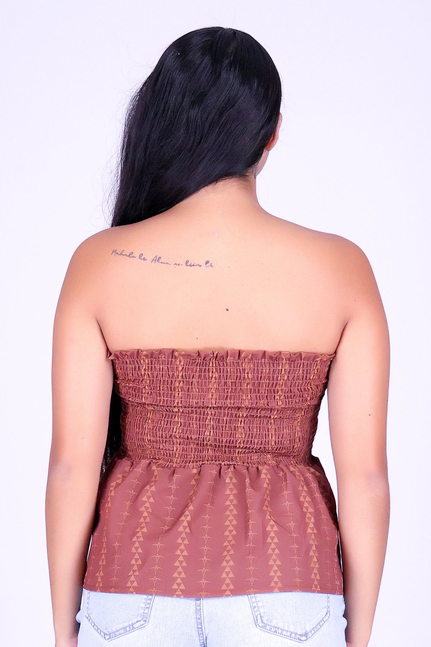 OHE KAPALA SMOCKED TUBE TOP