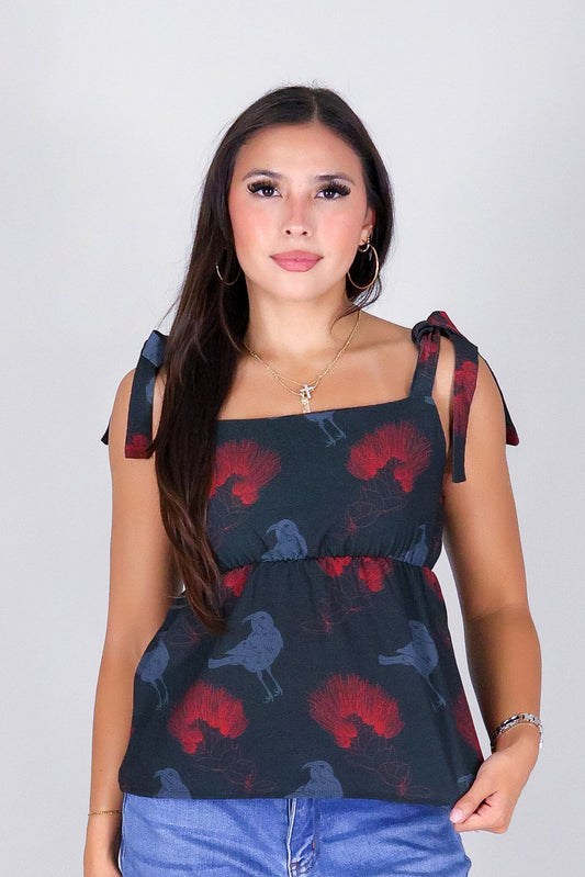IIWI BIRD BABYDOLL TOP