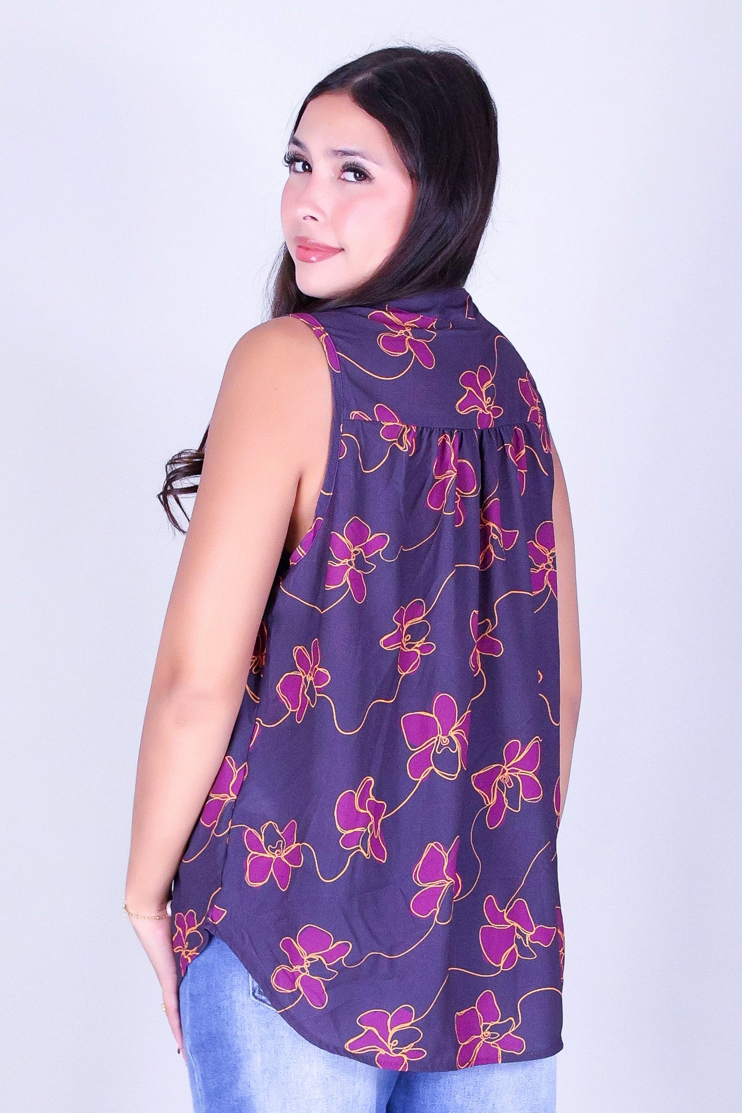 ORCHID LINE TANK BLOUSE