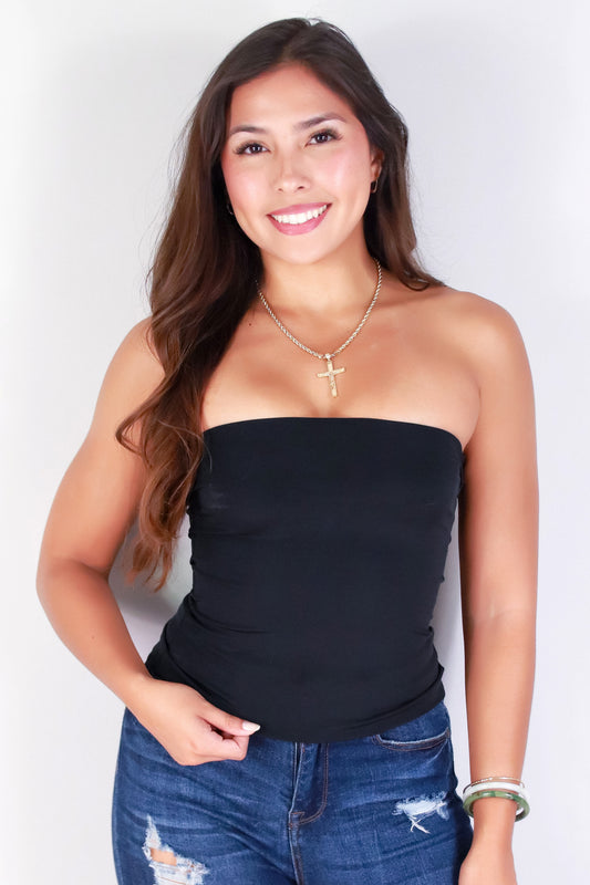 Jeans Warehouse Hawaii - SL CASUAL SOLID - FLIRTY FIT TUBE TOP | By ANWND